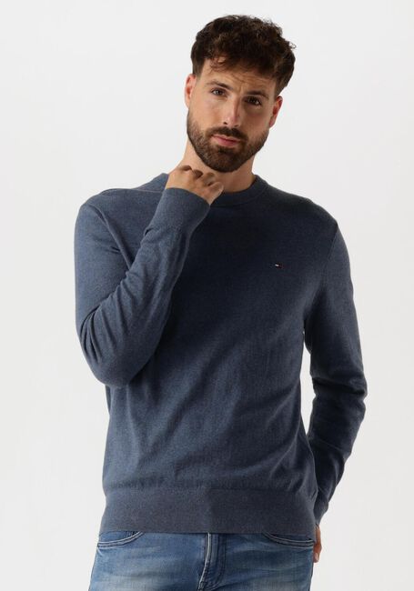 TOMMY HILFIGER Pull PIMA ORG CTN CASHMERE CREW NECK Bleu foncé - large
