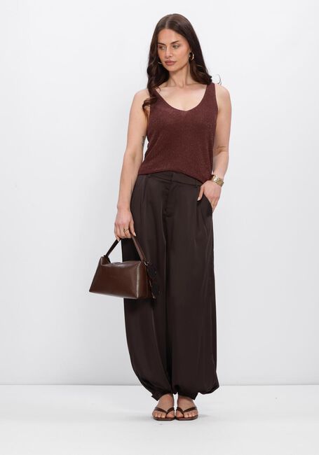 YDENCE Haut KNITTED TOP LUX en marron - large