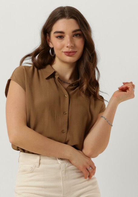 Khaki BY-BAR  KIEK VISCOSE TOP - large