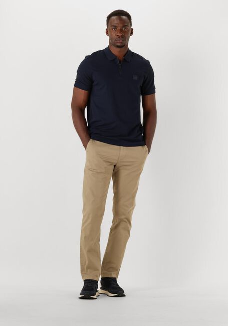 Donkerblauwe BOSS ORANGE Polo PASSERZIP - large