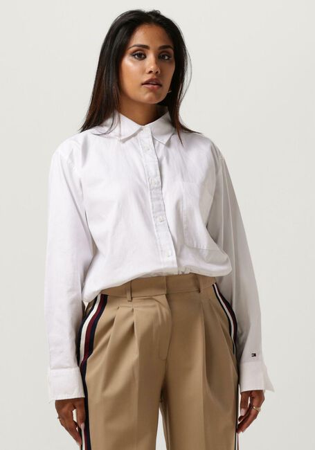 TOMMY HILFIGER OXFORD OVERSIZED SHIRT LS Blouses en blanc - large