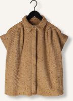 Gouden RUBY TUESDAY Top MUNA OVERSIZED SHORT SLEEVES BOUCLE SHIRT Gouden RUBY TUESDAY Top MUNA OVERSIZED SHORT SLEEVES BOUCLE SHIRT - medium