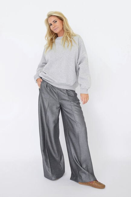 EST'SEVEN JILDAU TROUSER Pantalons Gris clair - large