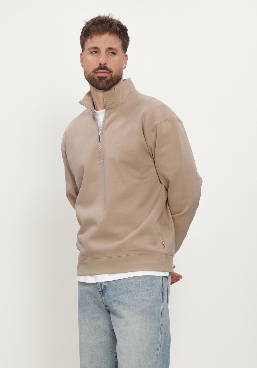 Beige MACED Sweater M-ALVIN - large