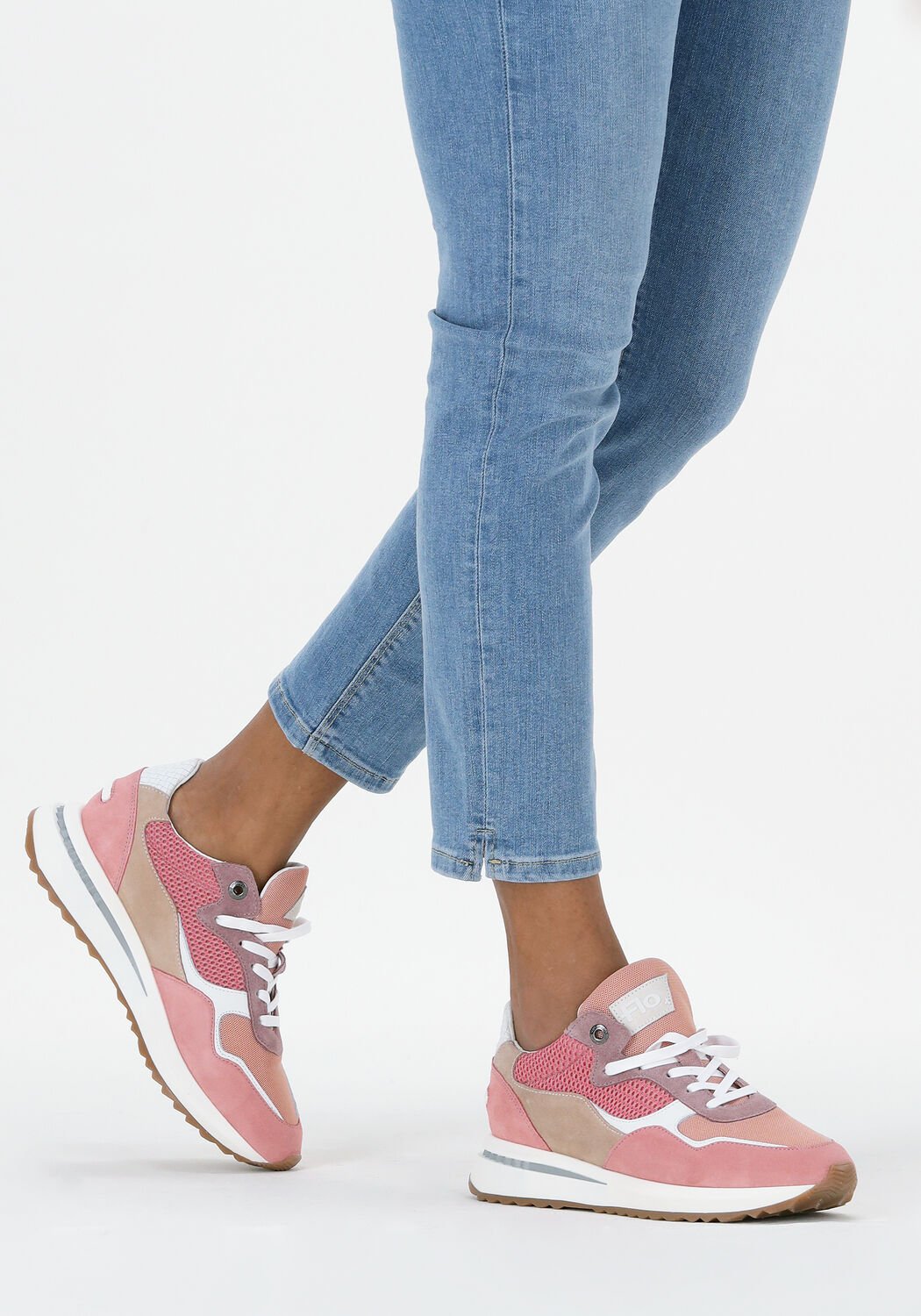 floris van bommel sfw 10065 baskets basses en rose