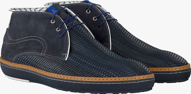 FLORIS VAN BOMMEL Chaussures à lacets 10017 en bleu - large