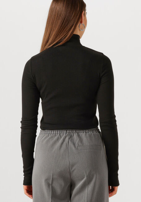 Zwarte CALVIN KLEIN Coltrui LS WOVEN LABEL TURTLENECK - large