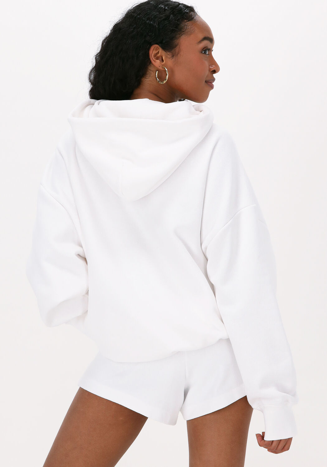Witte CHAMPION Trui HOODED SWEATSHIRT DMS PLAIN Omoda
