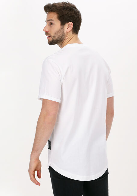 CALVIN KLEIN T-shirt BADGE TURN UP SLEEVE en blanc - large