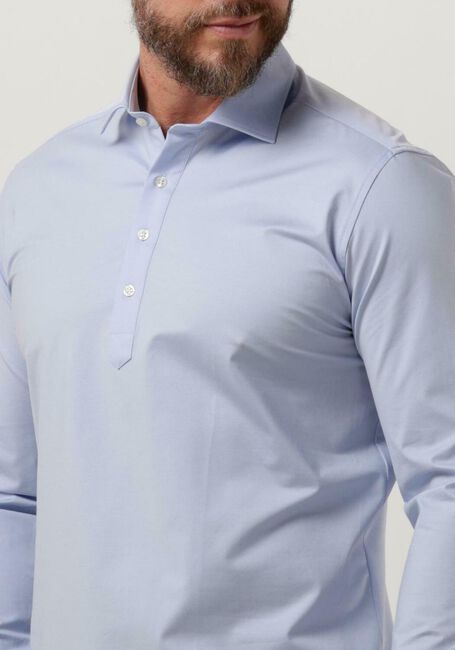 Lichtblauwe GENTI Klassiek overhemd S7096-1175 - large