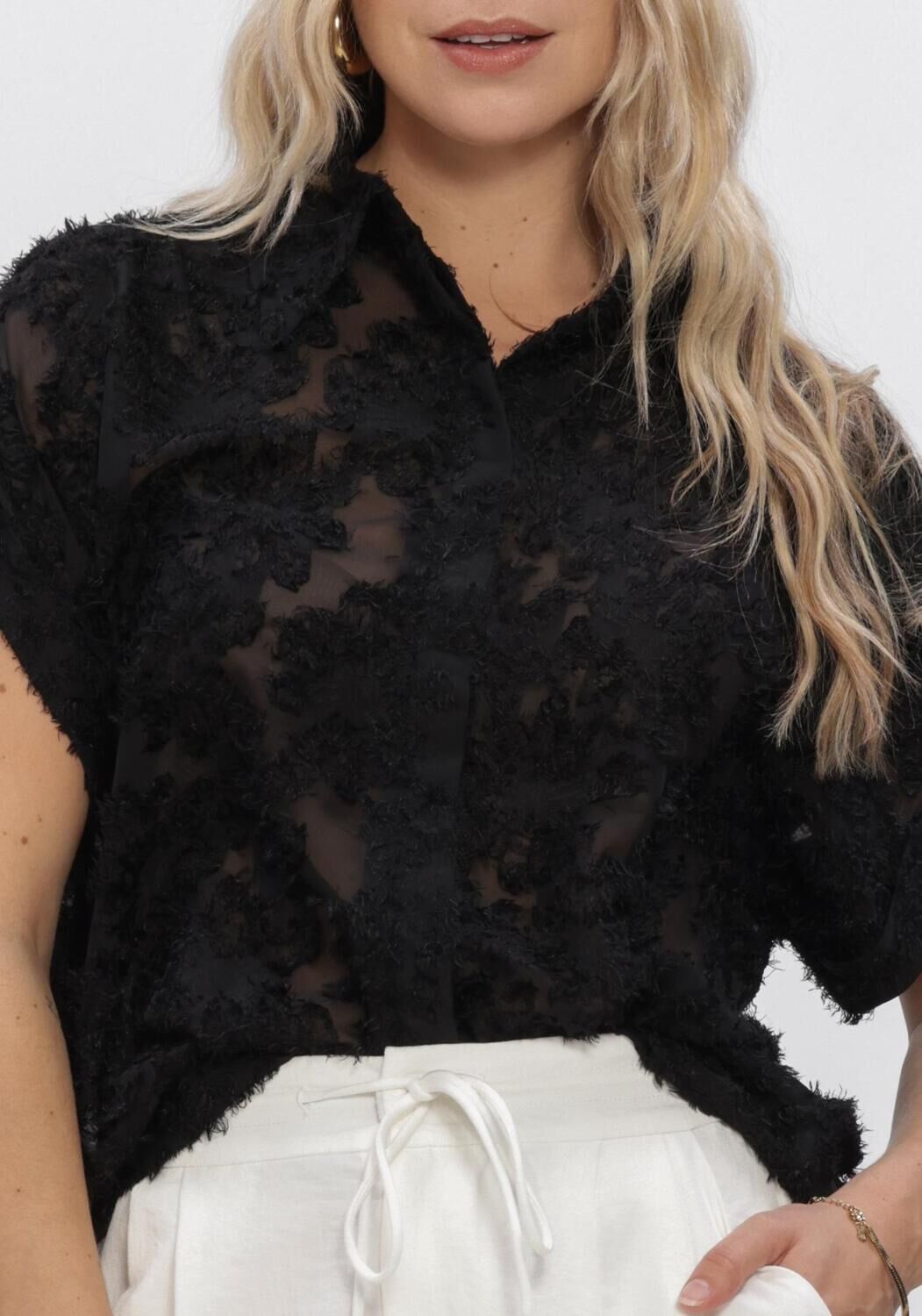 Zwarte ROUGE EDIT  ROUKYOTO S/S SHIRT - large