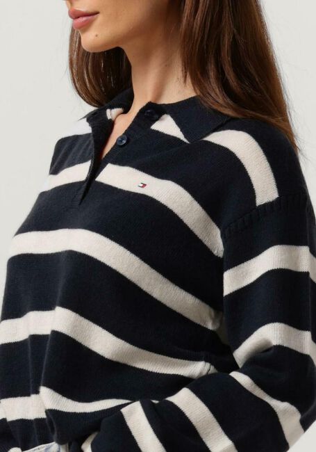 TOMMY HILFIGER Polo SOFT WOOL POLO-NK SWEATER Bleu foncé - large