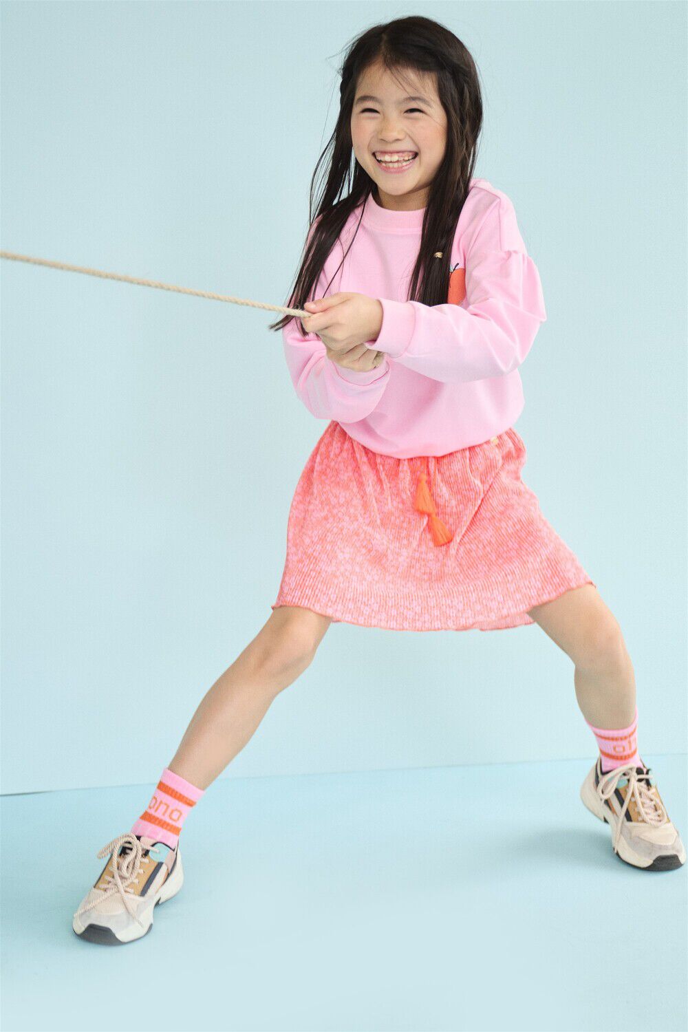 NONO Mini-jupe NORAH PLISSEE SKIRT Corail - large