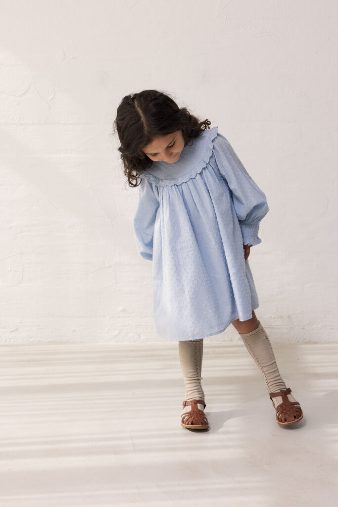 MARMAR COPENHAGEN Mini robe DRISSY en bleu - large