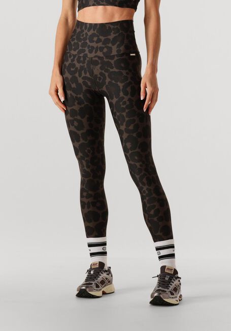Khaki DEBLON SPORTS Legging CLASSIC LEGGING HIGH WAIST - large