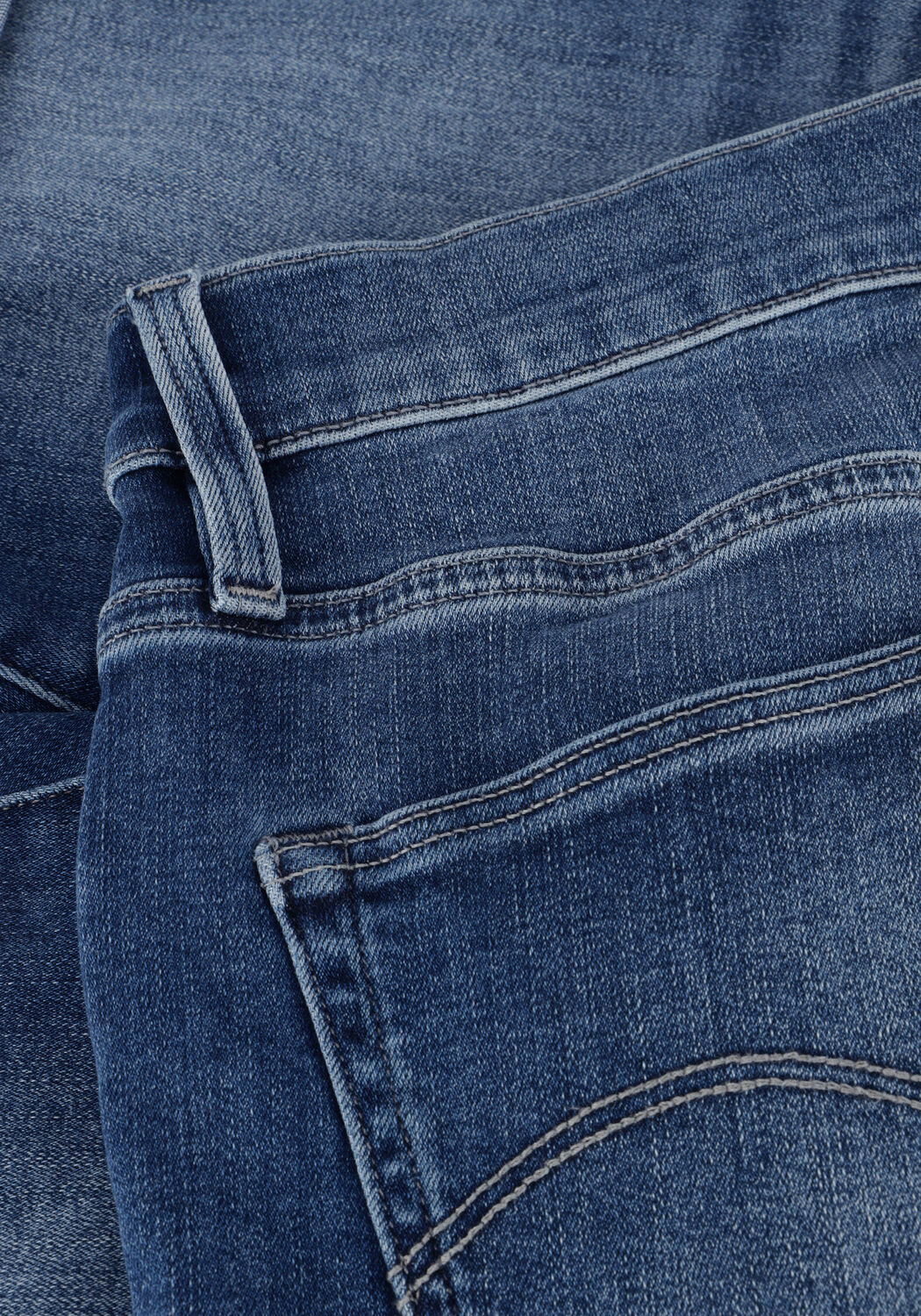 Blauwe G-STAR RAW Jeans 3301 SLIM SHORT - large