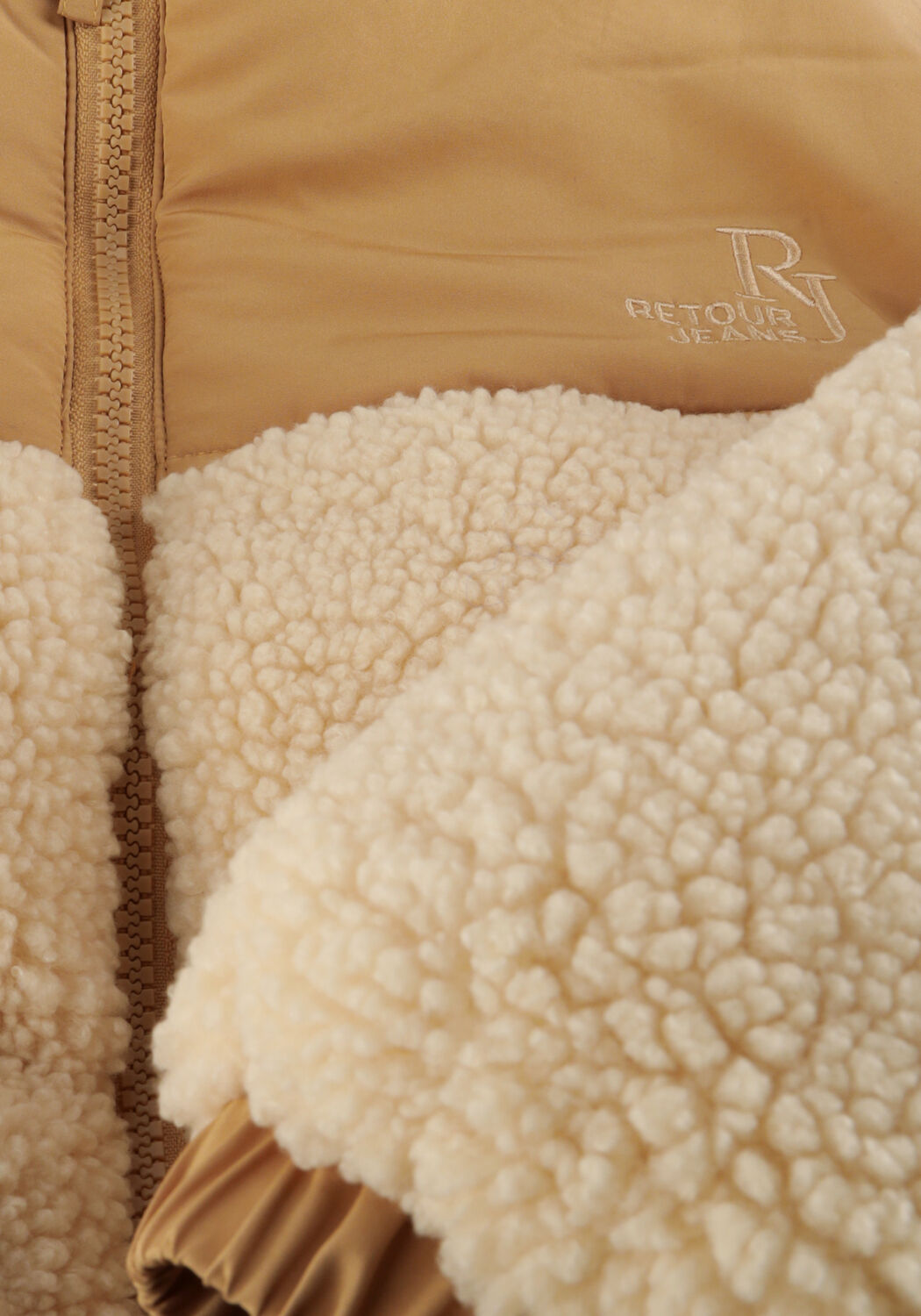 RETOUR Manteau Teddy CHLOE Cr&egrave;me - large