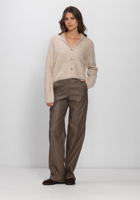 KNIT-TED Pantalon large NAOMI PANT en taupe - large