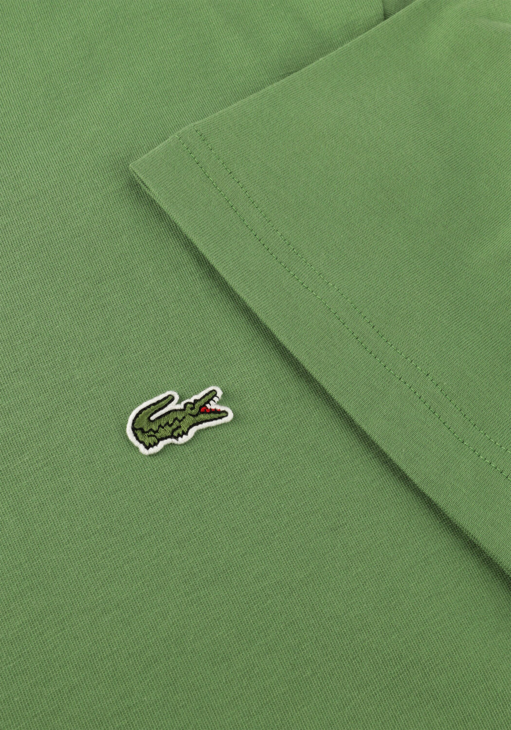 Groene LACOSTE T-shirt COTTON T-SHIRT - large