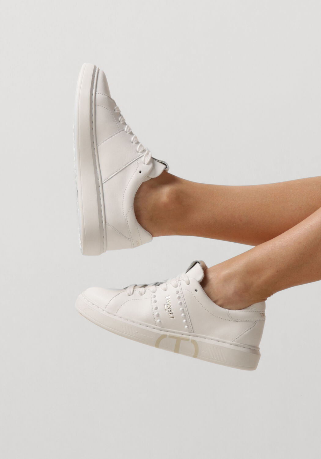 Witte TWINSET MILANO Sneakers 241TCP014 - large