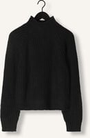 Zwarte NOTRE-V Trui HEAVY KNIT TOP Zwarte NOTRE-V Trui HEAVY KNIT TOP - medium