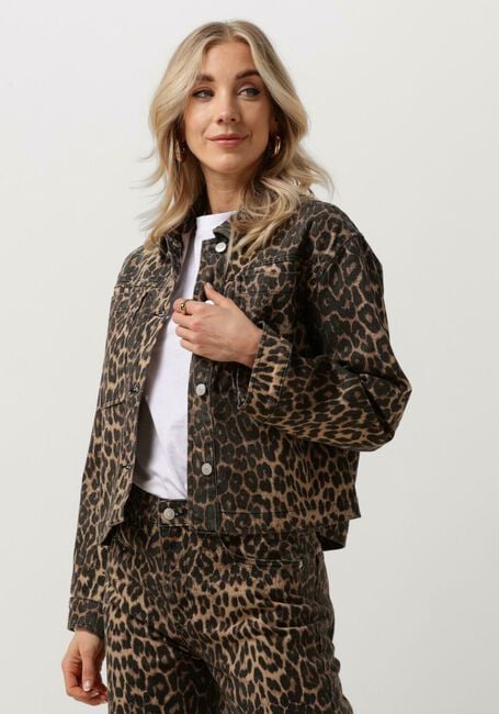 NEO NOIR Jack EMILIA LEOPARD JACKET en marron - large