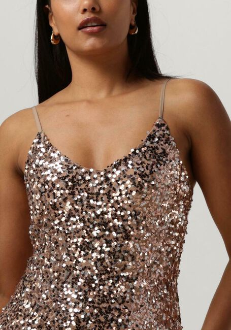 Bronzen NEO NOIR Maxi jurk LYDIA SEQUINS DRESS - large