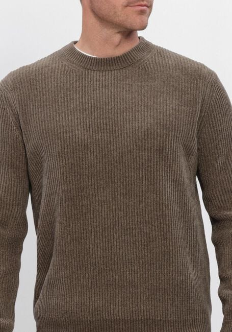 Bruine PROFUOMO Trui CHENILLE RIB - large