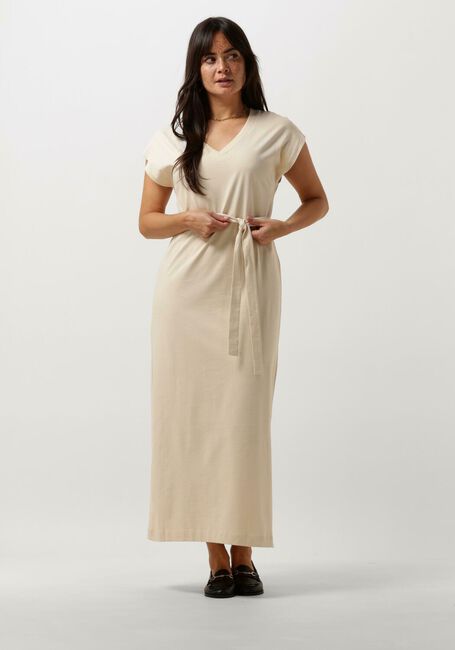 Beige SELECTED FEMME Maxi jurk SLFESSENTIAL SL V-NECK ANKLE DRESS NOOS - large