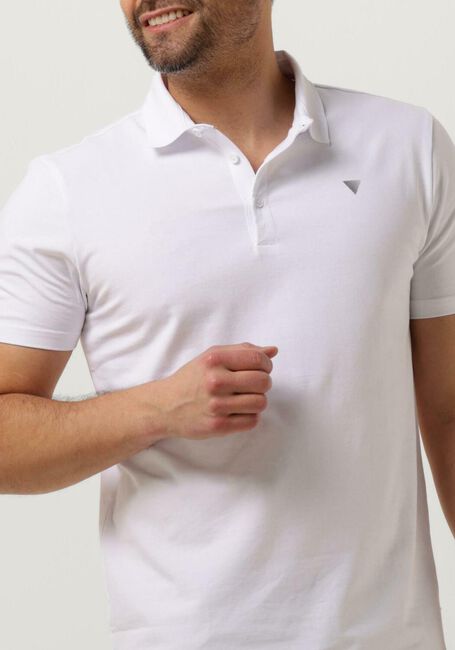 PUREWHITE Polo POLO WITH BUTTON PLACKET AND SMALL PRINT ON CHEST en blanc - large