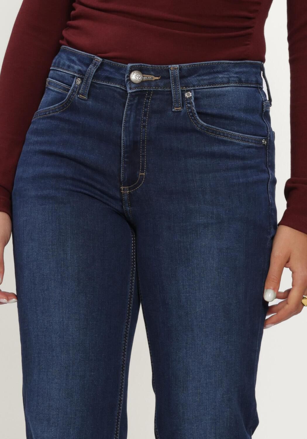 Donkerblauwe LEE Slim fit jeans LANA ETERNAL - large