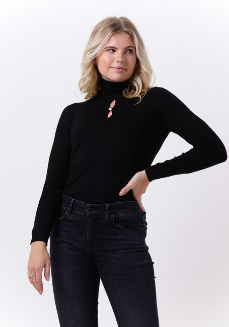 Zwarte LIU JO Coltrui MAGLIA CHIUSA M/L DOLCEVIT BASIC DAILY - large