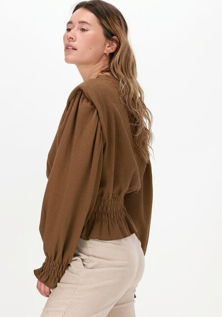 OBJECT Pull TAYLOR LS PULLOVER en marron - large