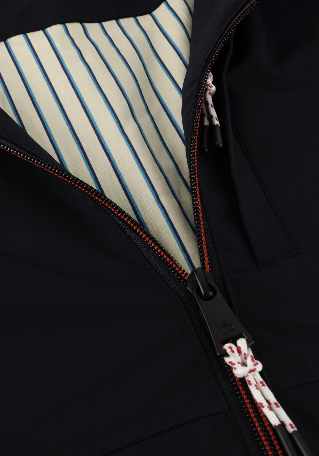 SCOTCH & SODA Jack STRETCH NYLON HOODED JACKET Bleu fonc&eacute; - large