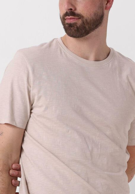 SELECTED HOMME T-shirt SLHASPEN SLUB SS O-NECK TEE NOOS en beige - large
