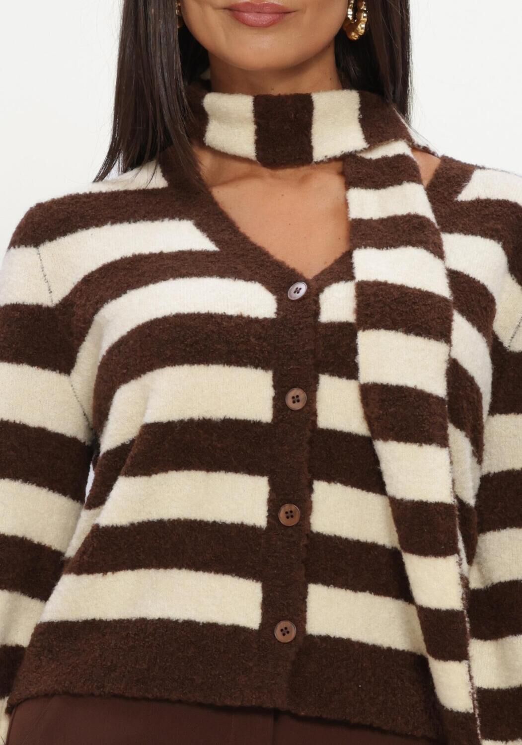 Beige YDENCE Trui CARDIGAN FELICITY - large