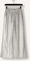 ALIX THE LABEL Pantalon large LADIES KNITTED LEOPARD PANTS en argent ALIX THE LABEL Pantalon large LADIES KNITTED LEOPARD PANTS en argent - medium