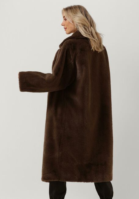 STAND STUDIO Manteau en fausse fourrure MARIA COAT SOFT en marron - large