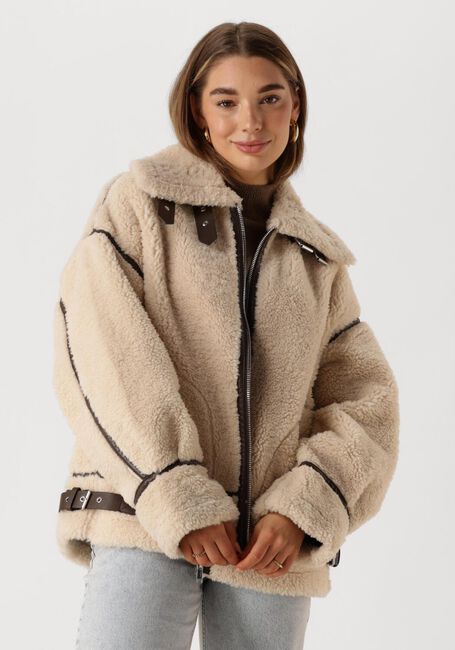 EDITED Manteau Teddy ARIANA JACKET Blanc - large