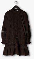 NEO NOIR Mini robe KATJA EMBROIDERY DRESS en marron