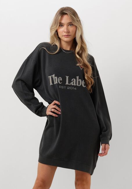 ALIX THE LABEL Mini robe LADIES KNITTED THE LABEL SWEAT DRESS en noir - large