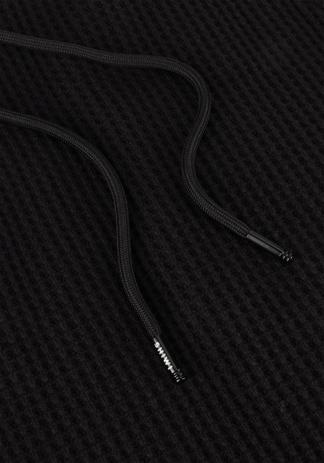 Zwarte SHIWI Korte broek MEN OSCAR WAFFLE STRUCTURE SHORTS - large