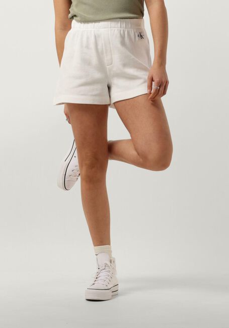 Witte CALVIN KLEIN Broeken/jumpsuits WAFFLE SHORTS - large