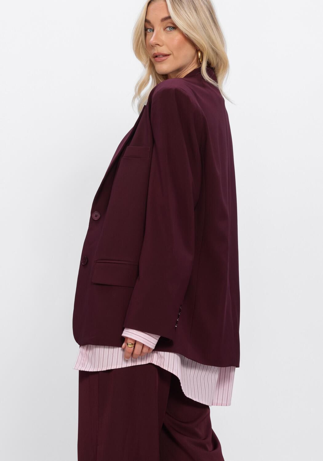 STUDIO AMAYA Blazer HAVEN BLAZER Bordeaux - large