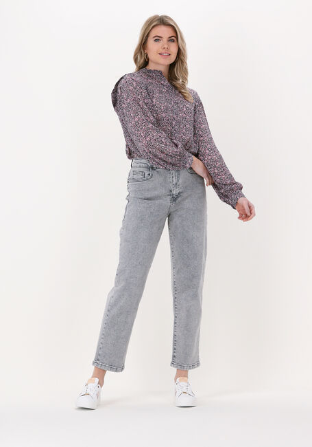 Grijze OBJECT Mom jeans LOA MOJI HW ANCLE DENIM JEANS - large