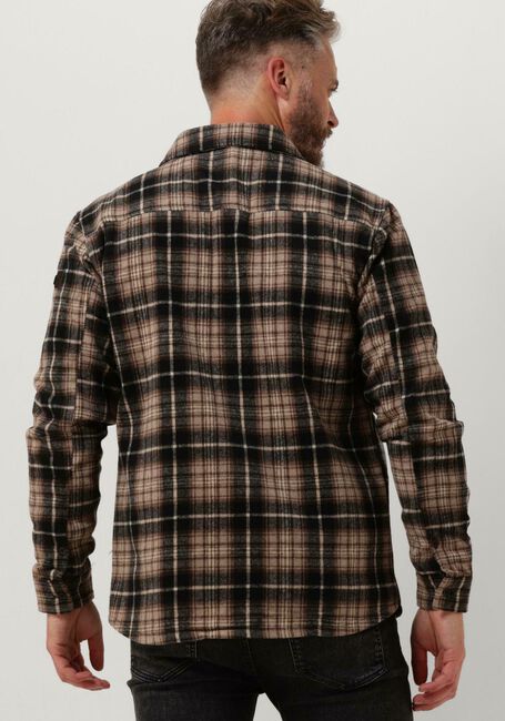 PUREWHITE Surchemise WOOL LOOK CHECK OVERSHIRT en marron - large