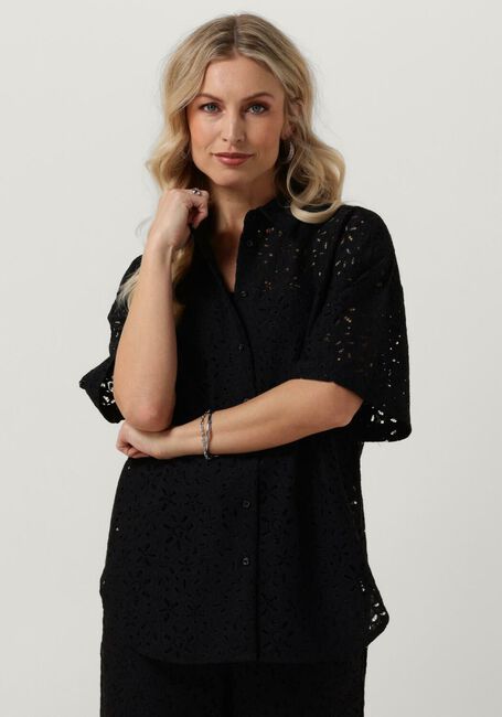 SELECTED FEMME SLFKAROLA 2/4 OVERSIZE LACE SHIRT Blouses en noir - large
