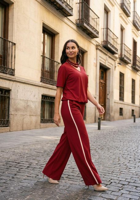 STUDIO ANNELOES Pantalon large Levie trousers en rouge - large