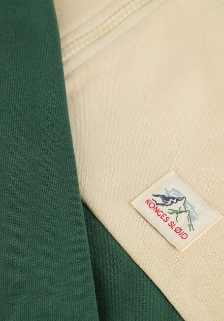 KONGES SLOJD Chandail LOU HALF ZIP SWEAT OCS Vert foncé - large