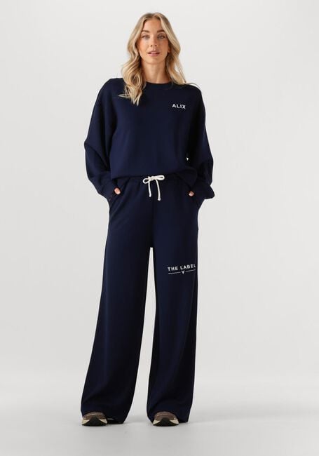 ALIX THE LABEL Pull LADIES KNITTED SCUBA SWEATER Bleu foncé - large